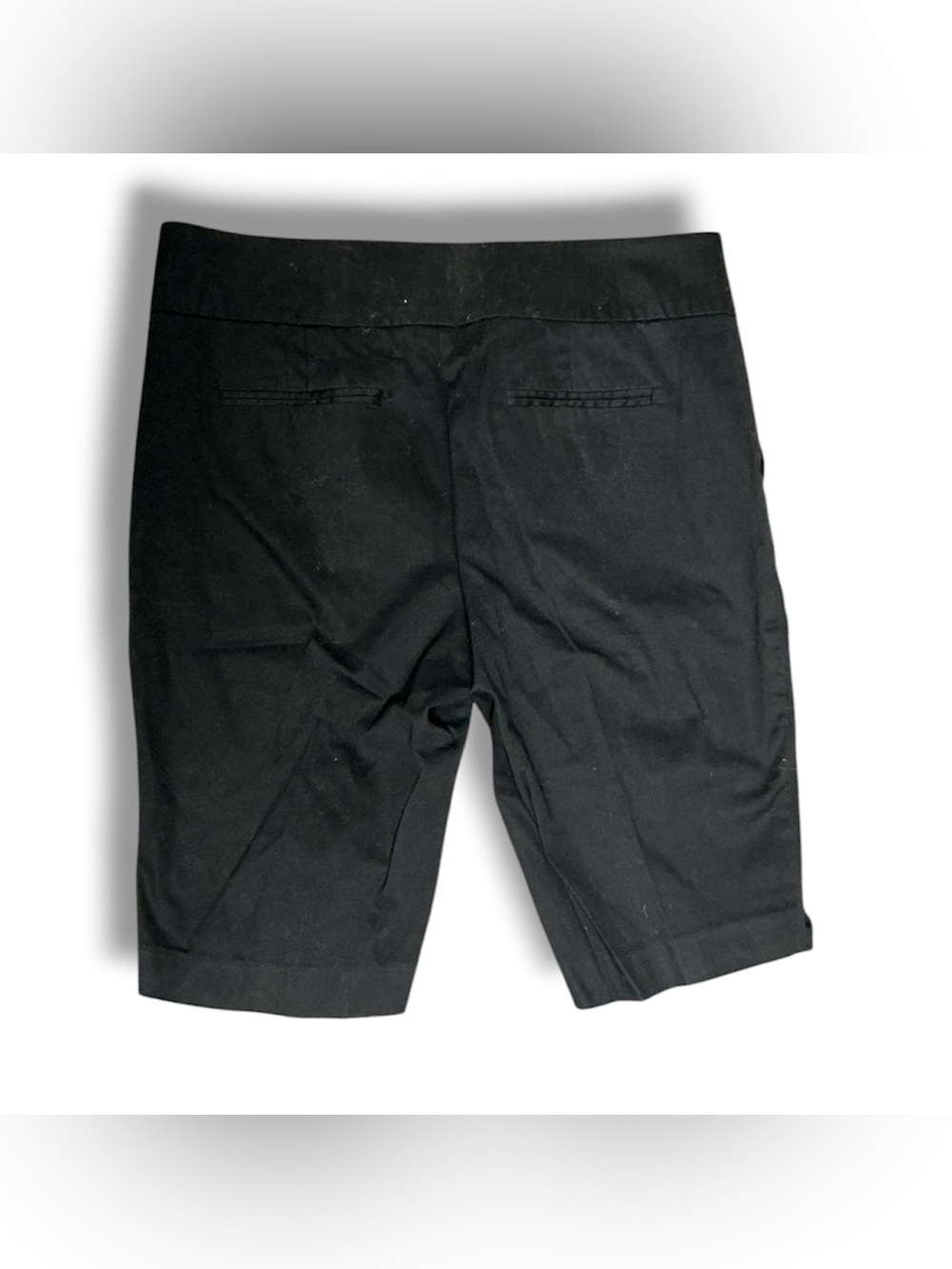 Black tailored chino shorts - Picture 2 of 3